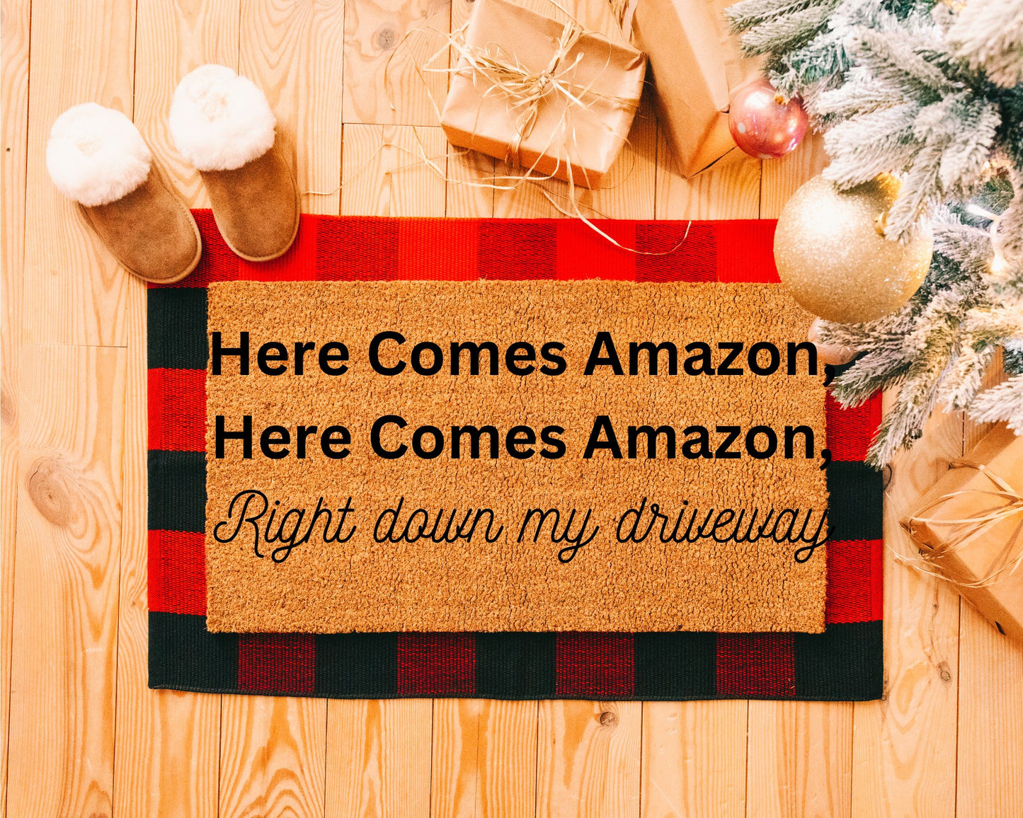 Here Comes Amazon, Here comes Amazon Jingle bell doormat